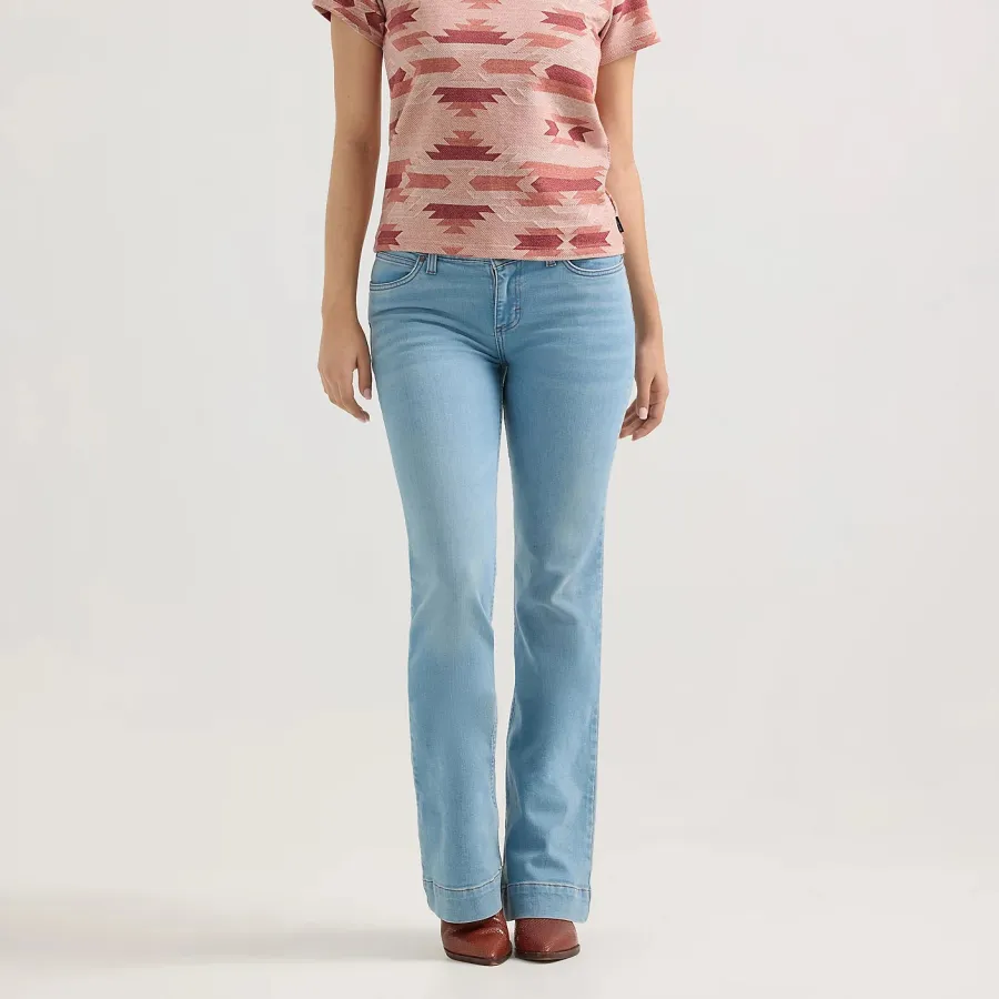 Women's Textured Wide Leg Jeans