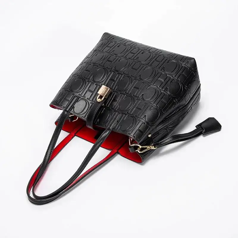 Soft PU Leather Bucket Clutch – Minimalist Hasp Closure Handbag