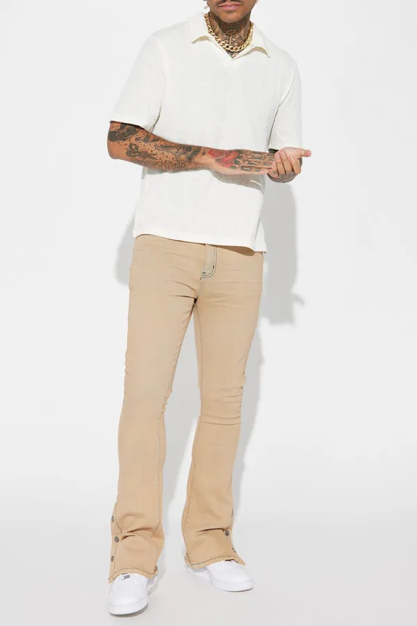 Solid Color Short Sleeve Polo