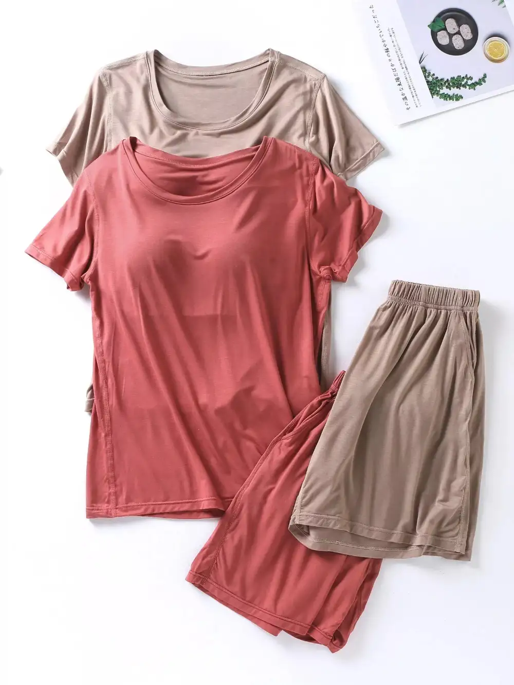 Comfortable Everyday Pajama Set Comes With Built-In Breast Pads