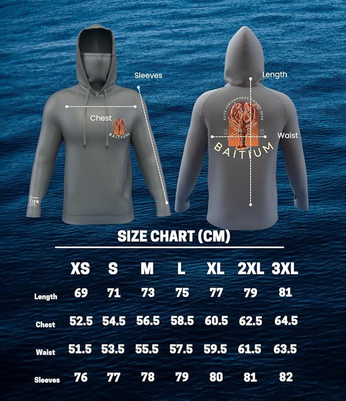 Fishing Shirts for Men Hooded Long Sleeve – UV Sun Protective T-Shirt Tee