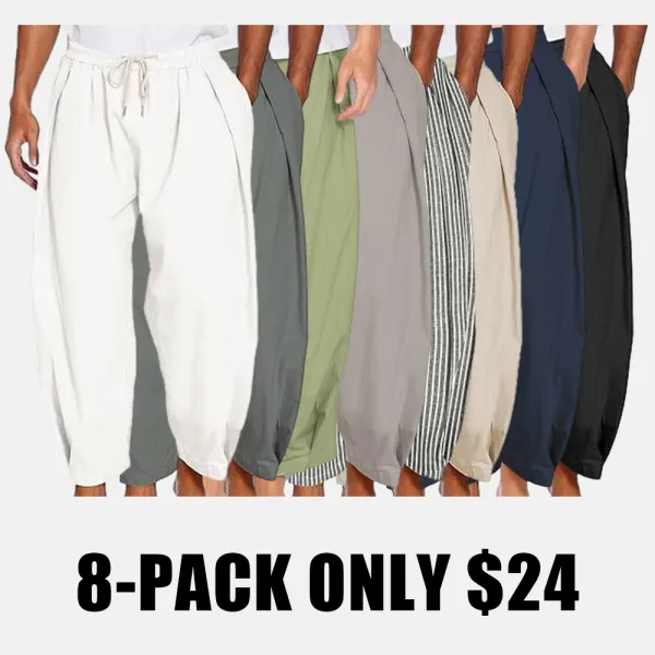 Men's Cotton Linen Harem Pants