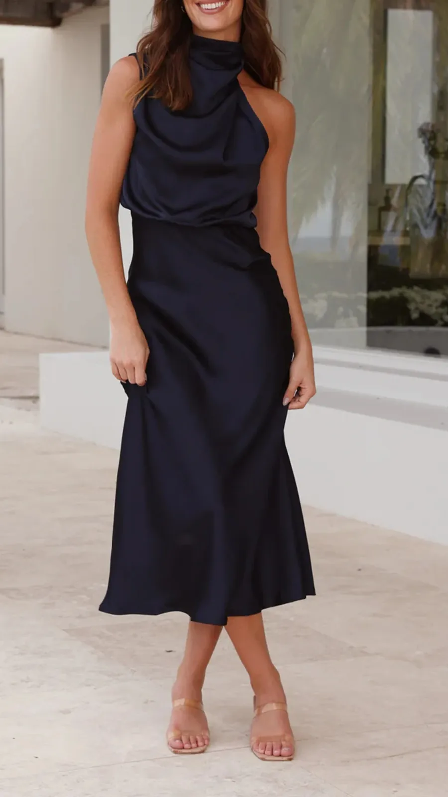 High Neckline Dress