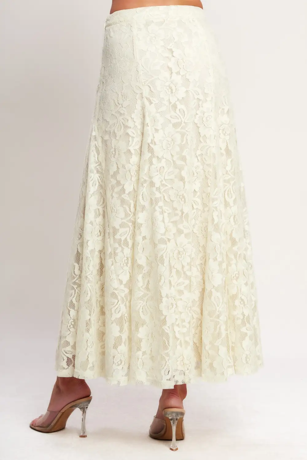 Everyday Edit Lace Midi Skirt