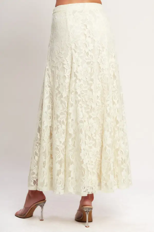 Everyday Edit Lace Midi Skirt
