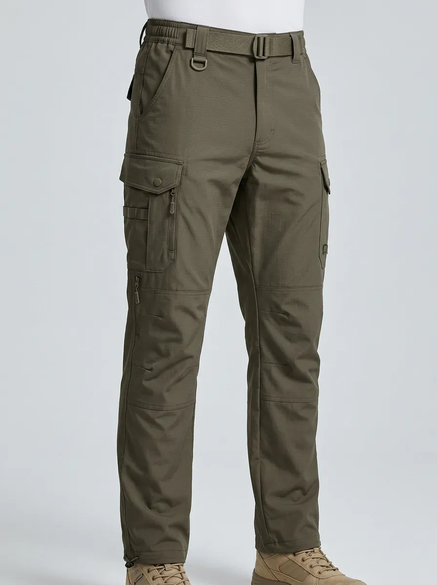 Outdoor-Ready Multi Pocket Outdoor Trail Style Men's Work Pants