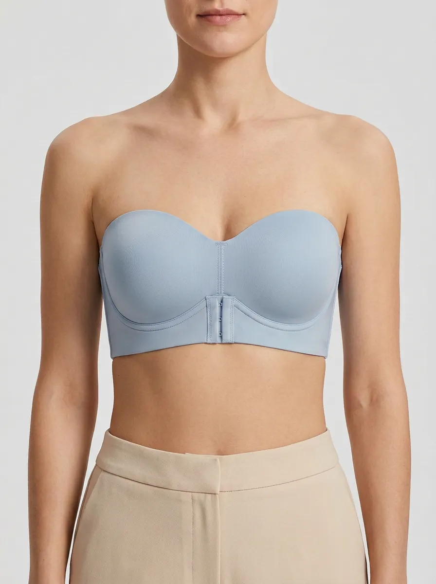 Women's Sweetheart Front-Closure Bustier Bra