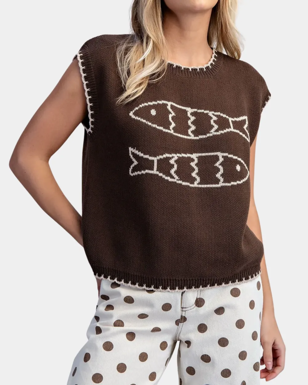 Fish Cap Sleeve Top