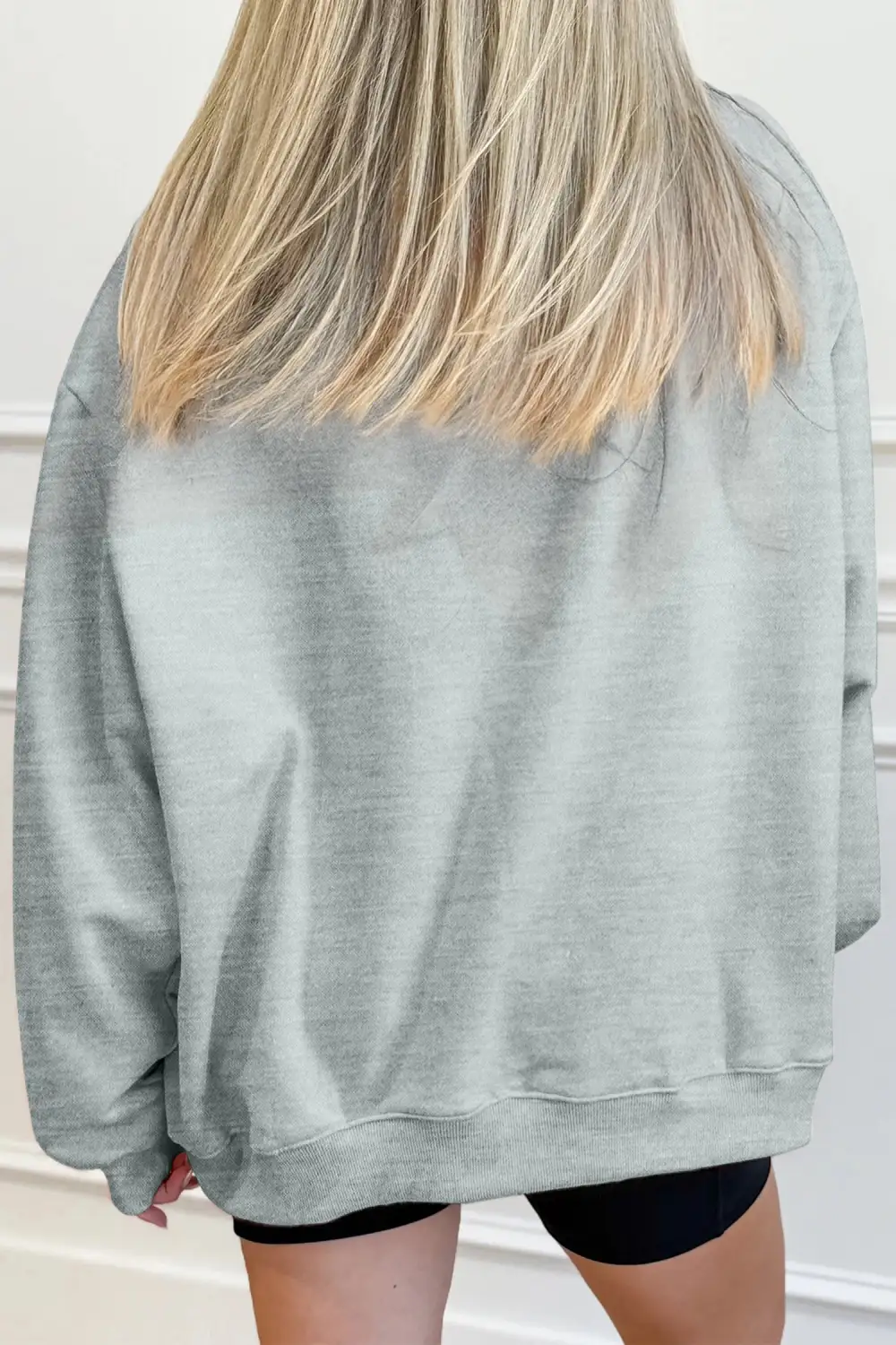 Relaxed Mock Neck Sweatshirt