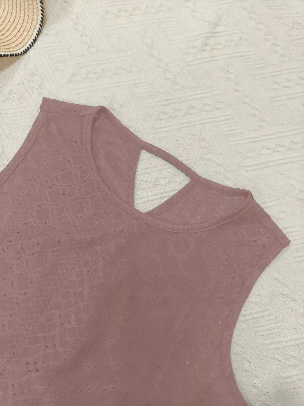 Hollow Out Knit Tank Top