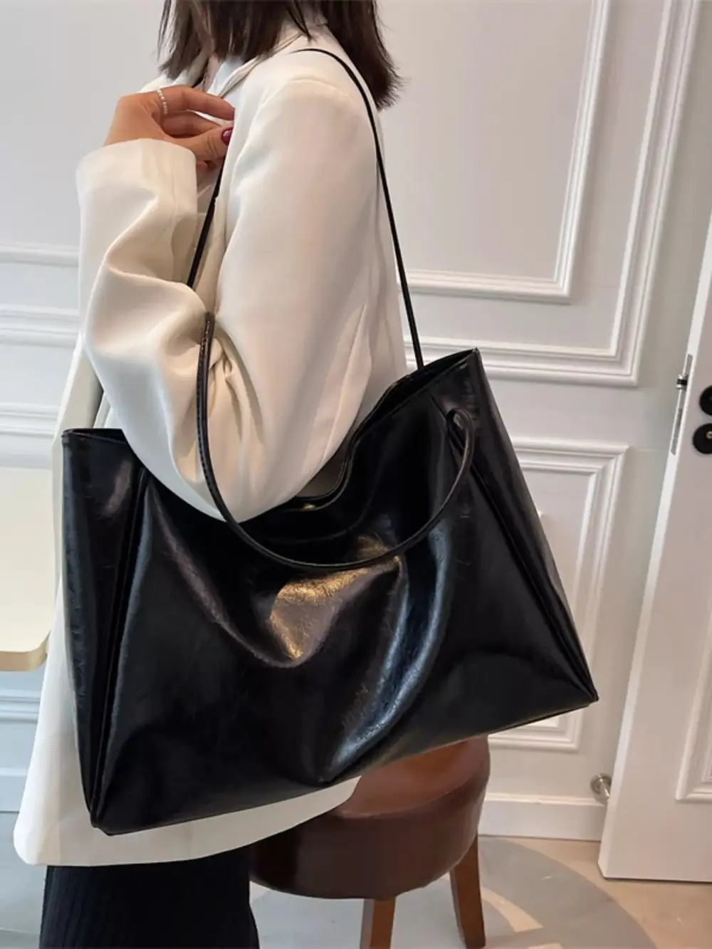 PU Leather Tote Bag