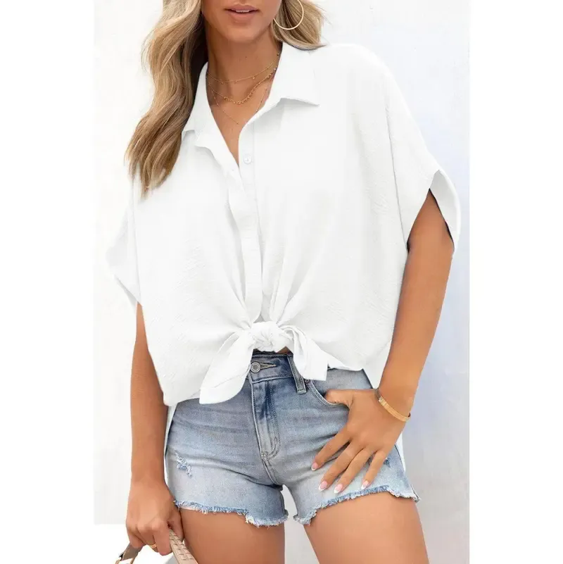 🔥Hot Sale💥Women's solid-color V-neck shirt🔥16 Colors Available