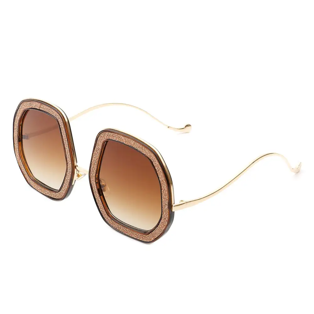 Round Geometric Frame Sunglasses