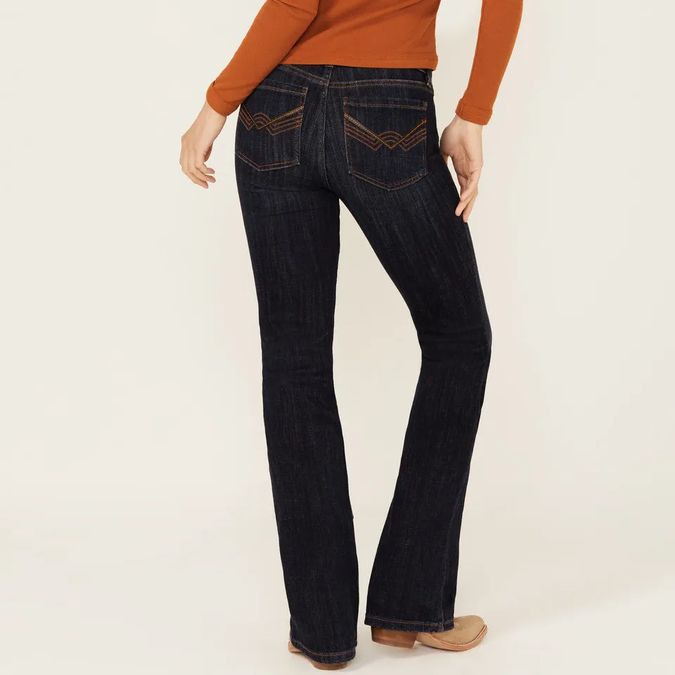 Modern Mid Rise Bootcut Stretch Denim Jeans