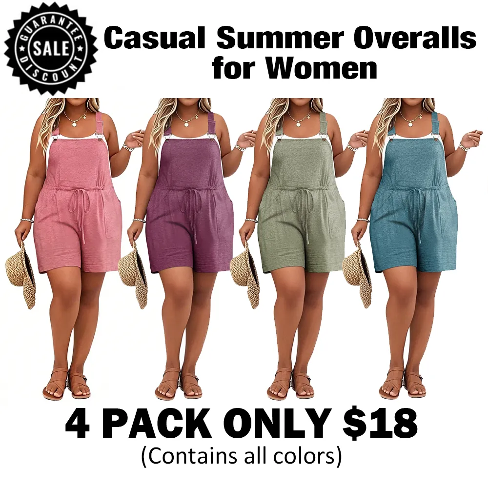 Casual Summer Overalls For Women-🔥8-Pack - All Colors Included, Only $24