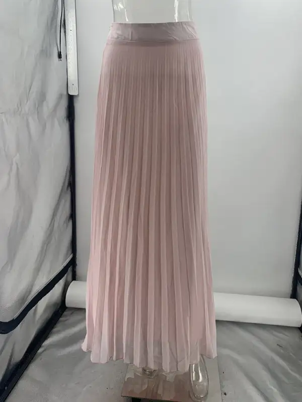 Sleeveless Pleated Coordinated Set