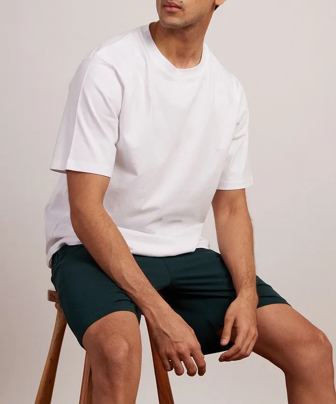 White Oversized Cotton Crew Neck T-Shirt