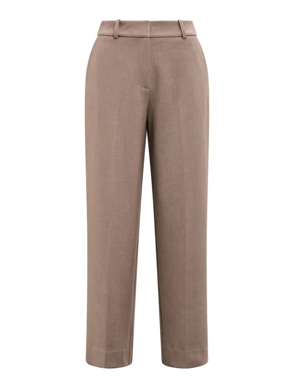Light Taupe Petite Straight Leg Pants