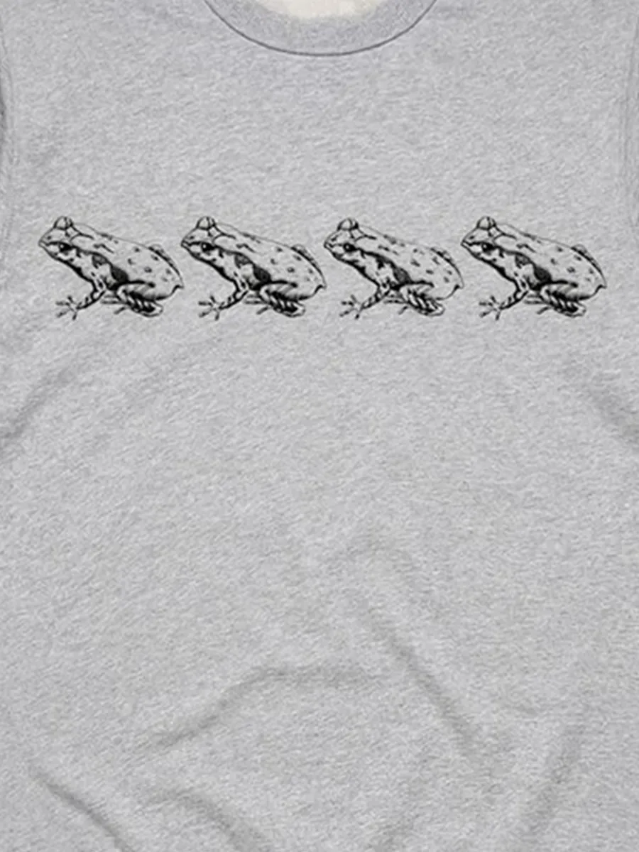 Simple and fashionable frog art pattern versatile casual sportswear shirt