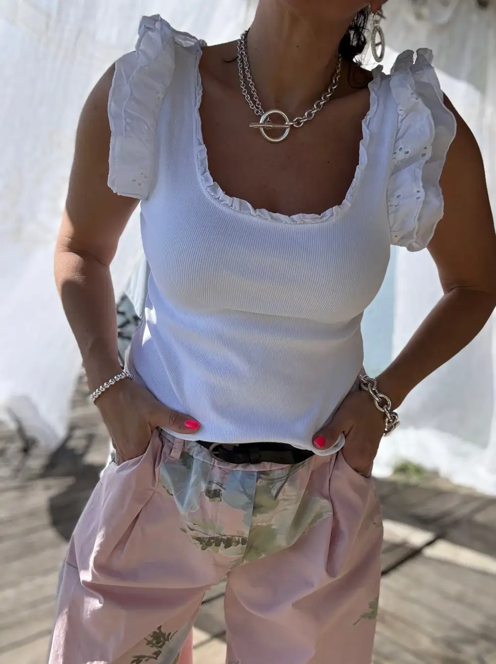 Elegant Cotton Tank Top