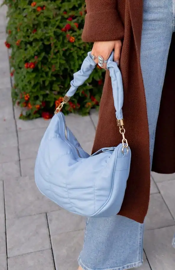 Adjustable Structured Quilted Shoulder Bag