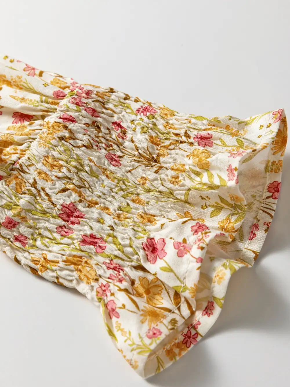 Comfort Fit Floral Printed Ruffle Dress