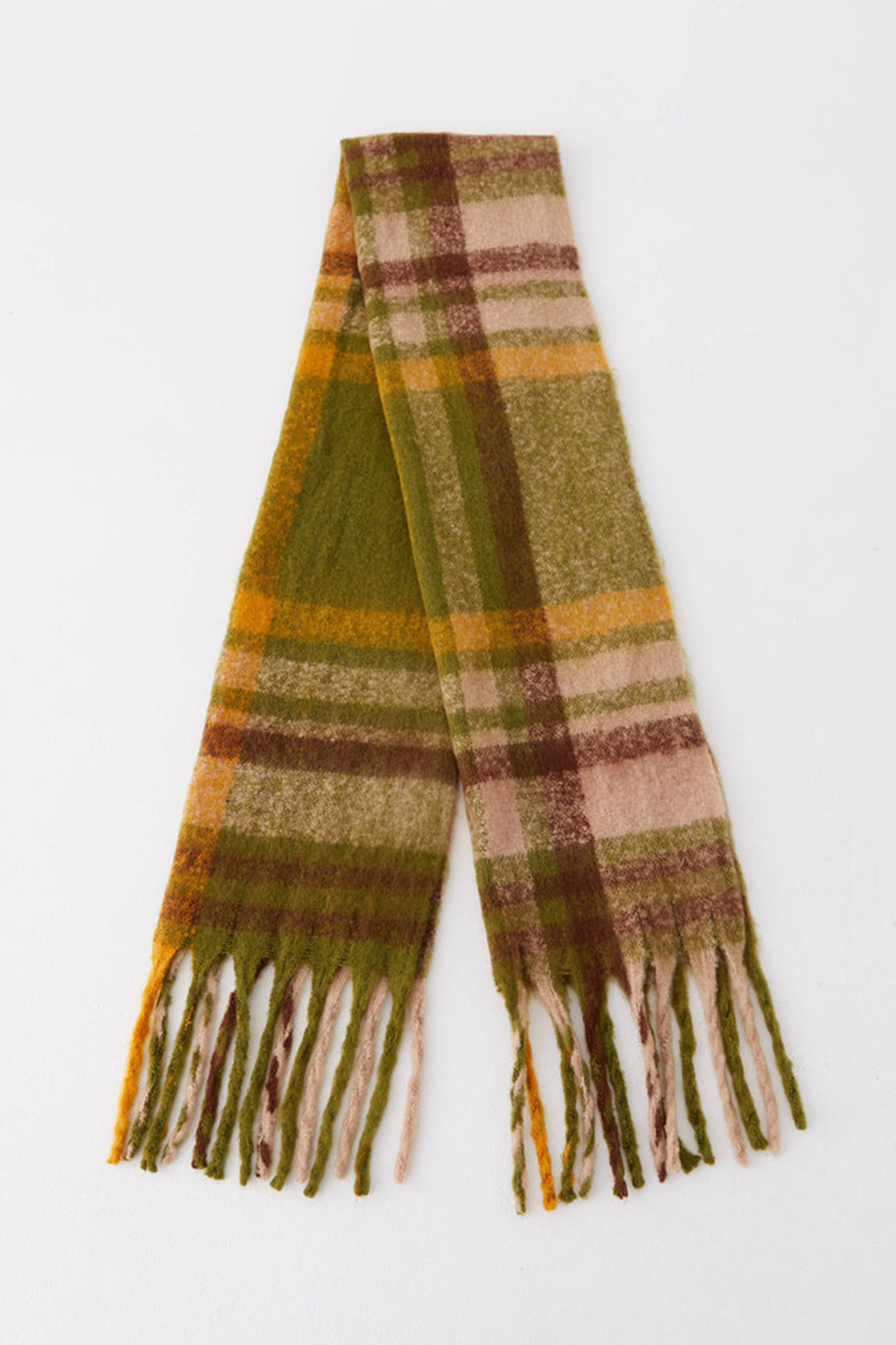 Green Rainier Plaid Scarf