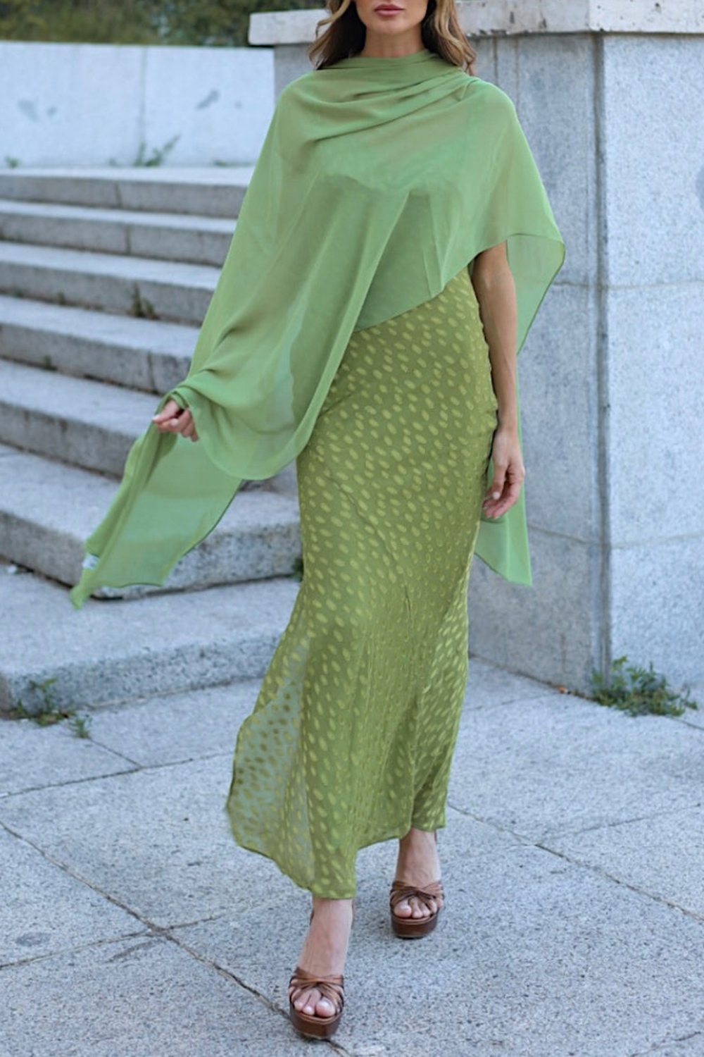 Olive Oil Casual Style Shawl