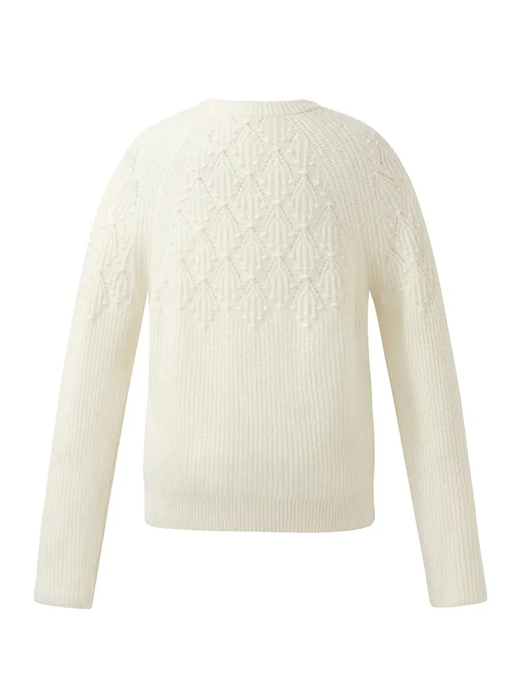 Cashmere Openwork Women Sweater