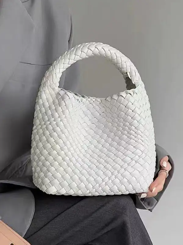 Refined Woven Vintage Shoulder Bag