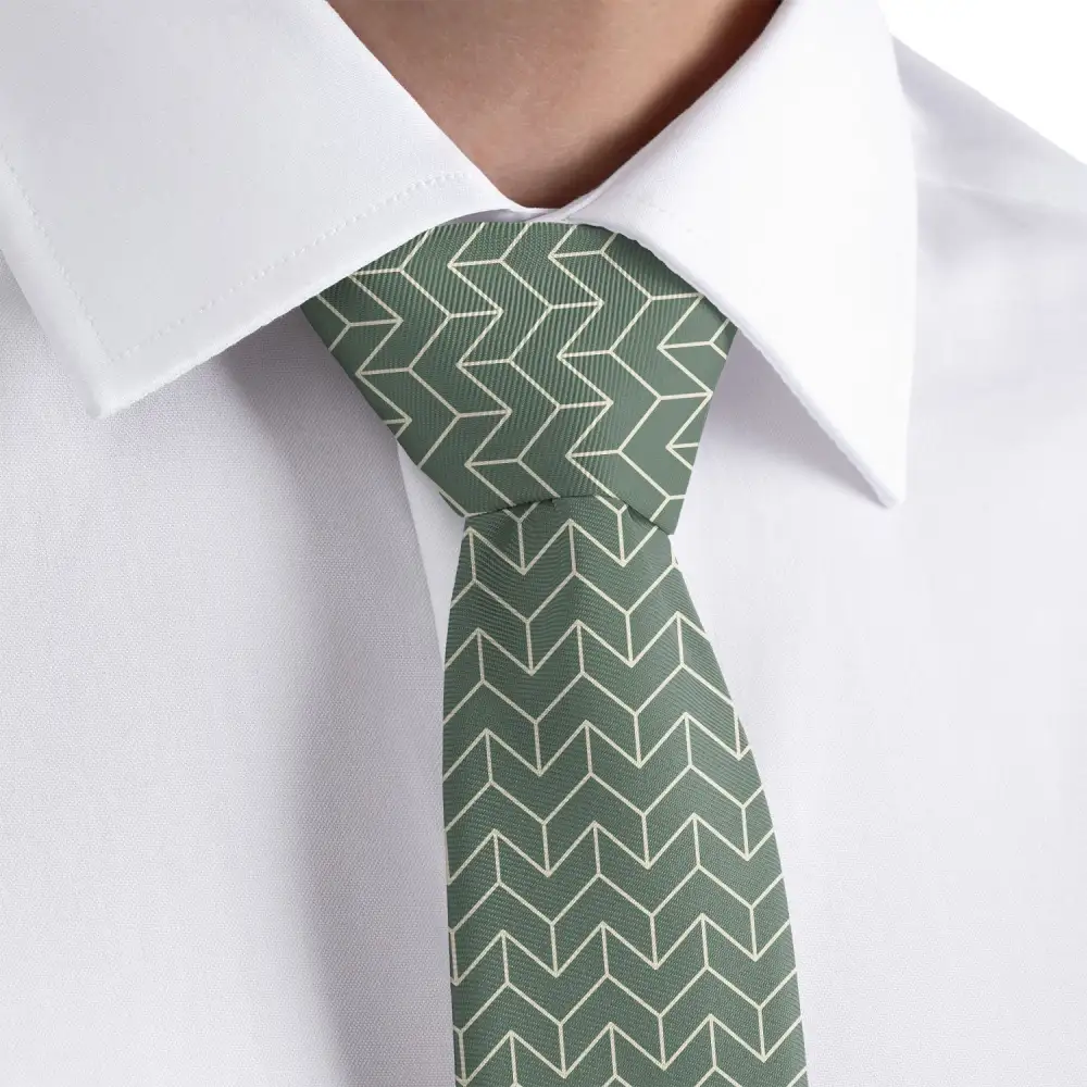 Modern Geometric Texture Necktie