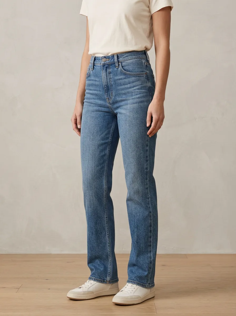 Weekend-Essential High-Rise Denim Jeans