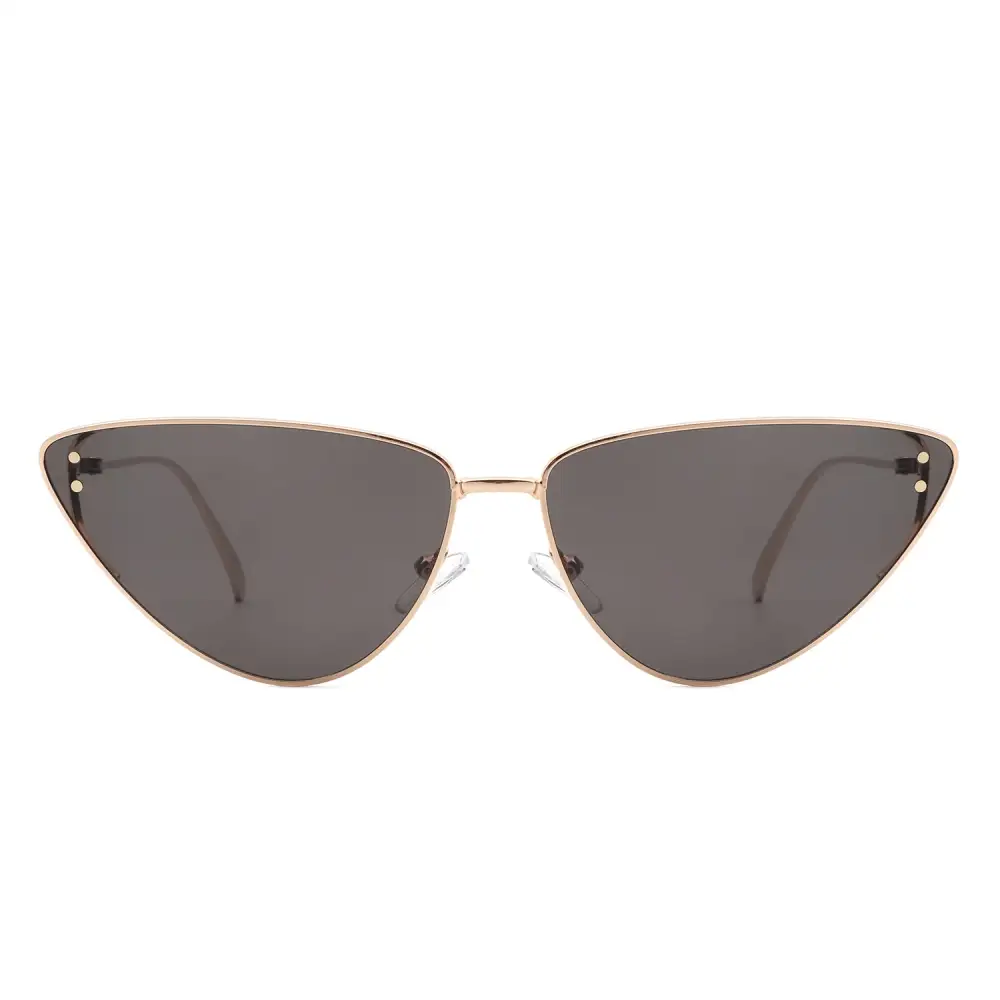 Retro Tinted Flat Lens Cat-Eye Sunglasses