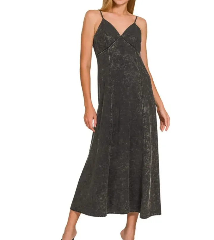 Classic Tencel Mineral Washed Maxi Dress