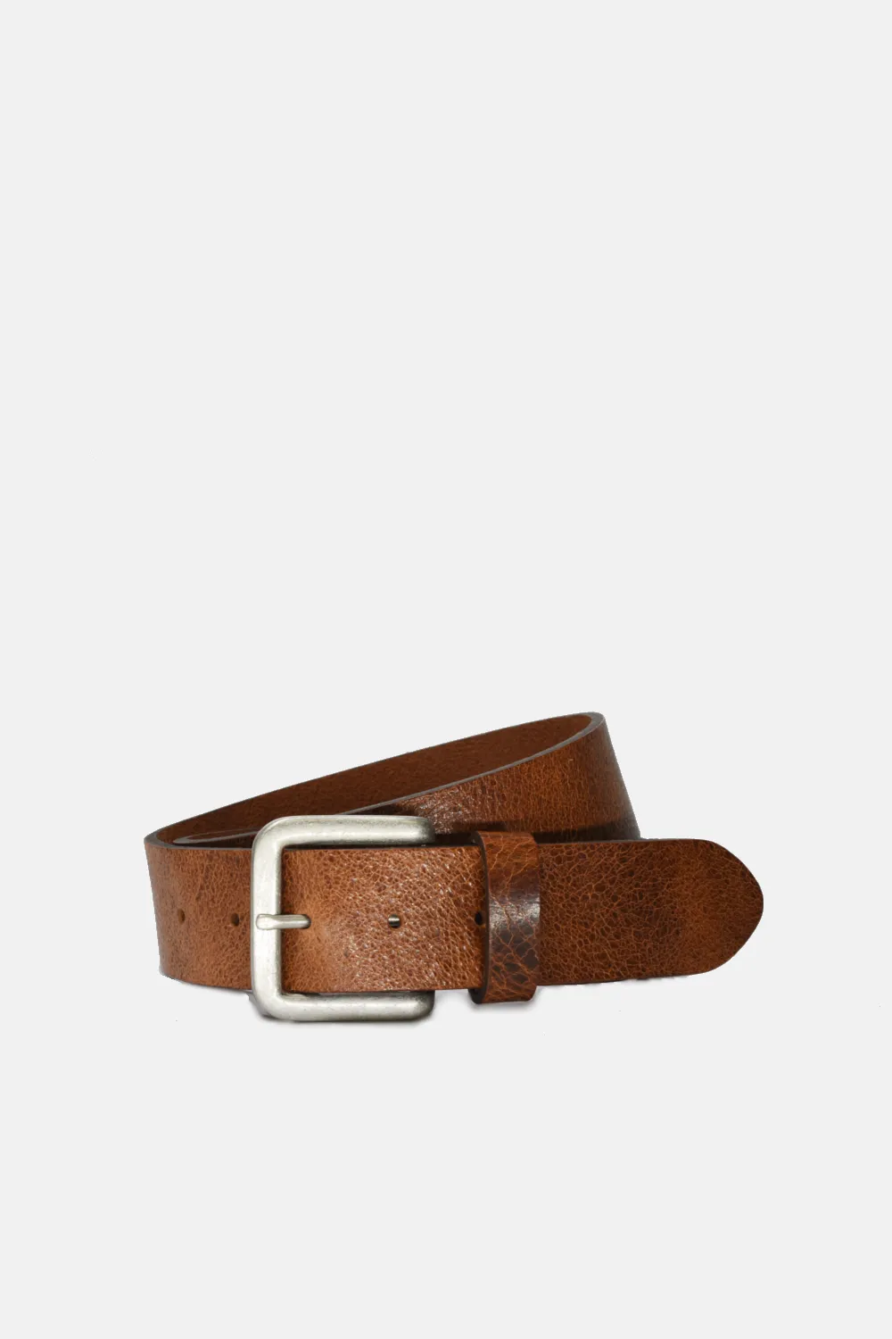 Wide Leather Buckle Belt