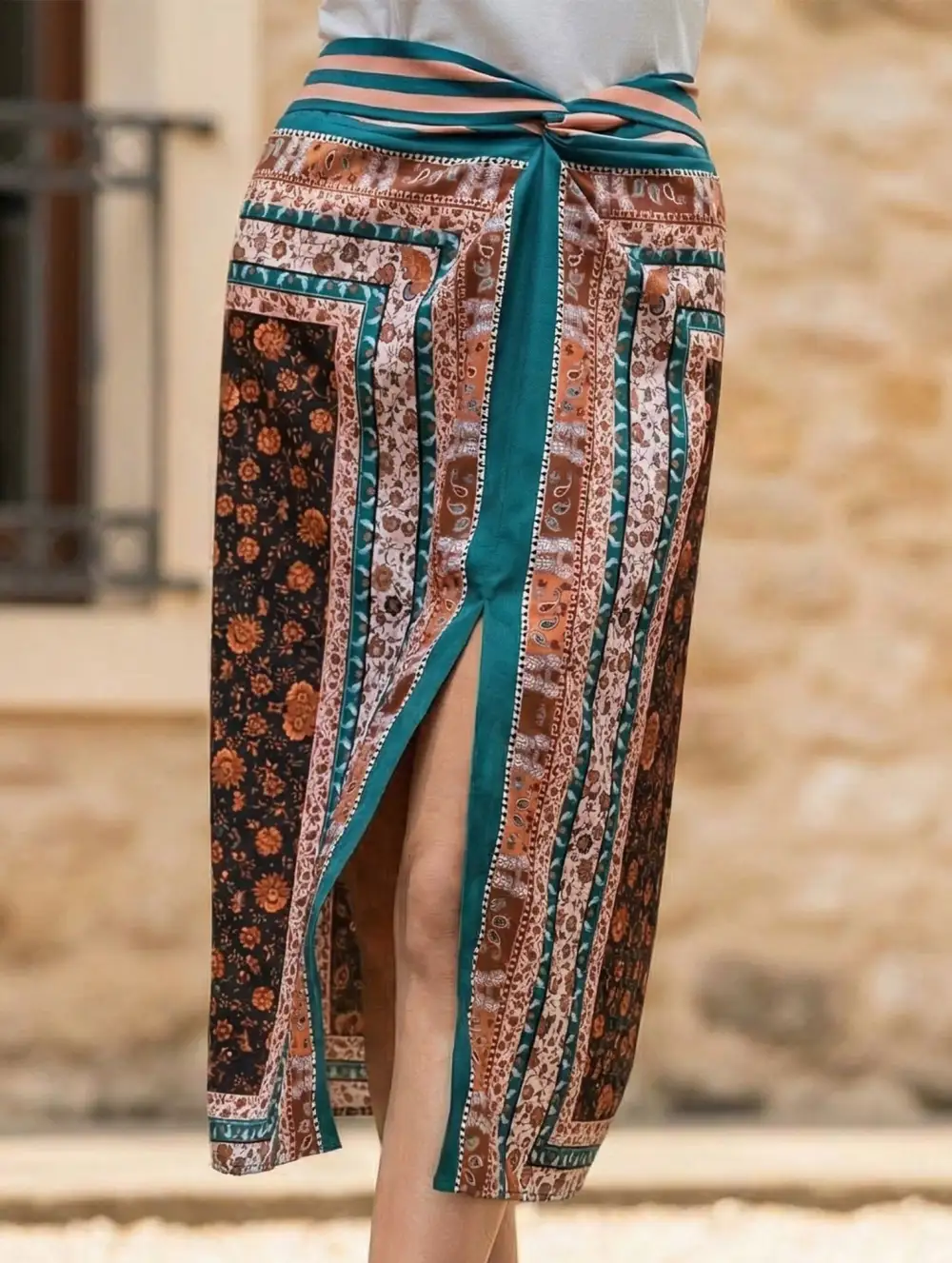 Vintage Floral A Line Skirt