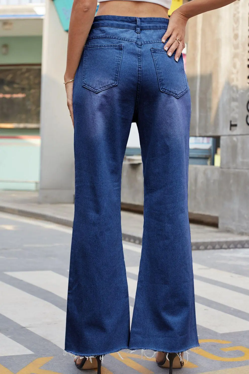 Casual Loose Fit Distressed Denim Jeans