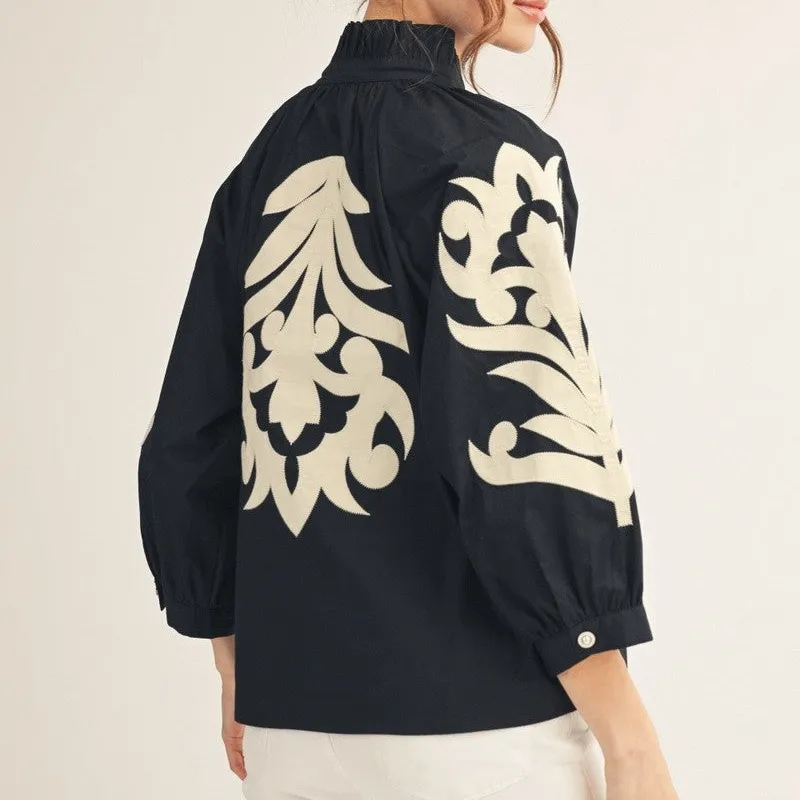 Baroque Applique Top