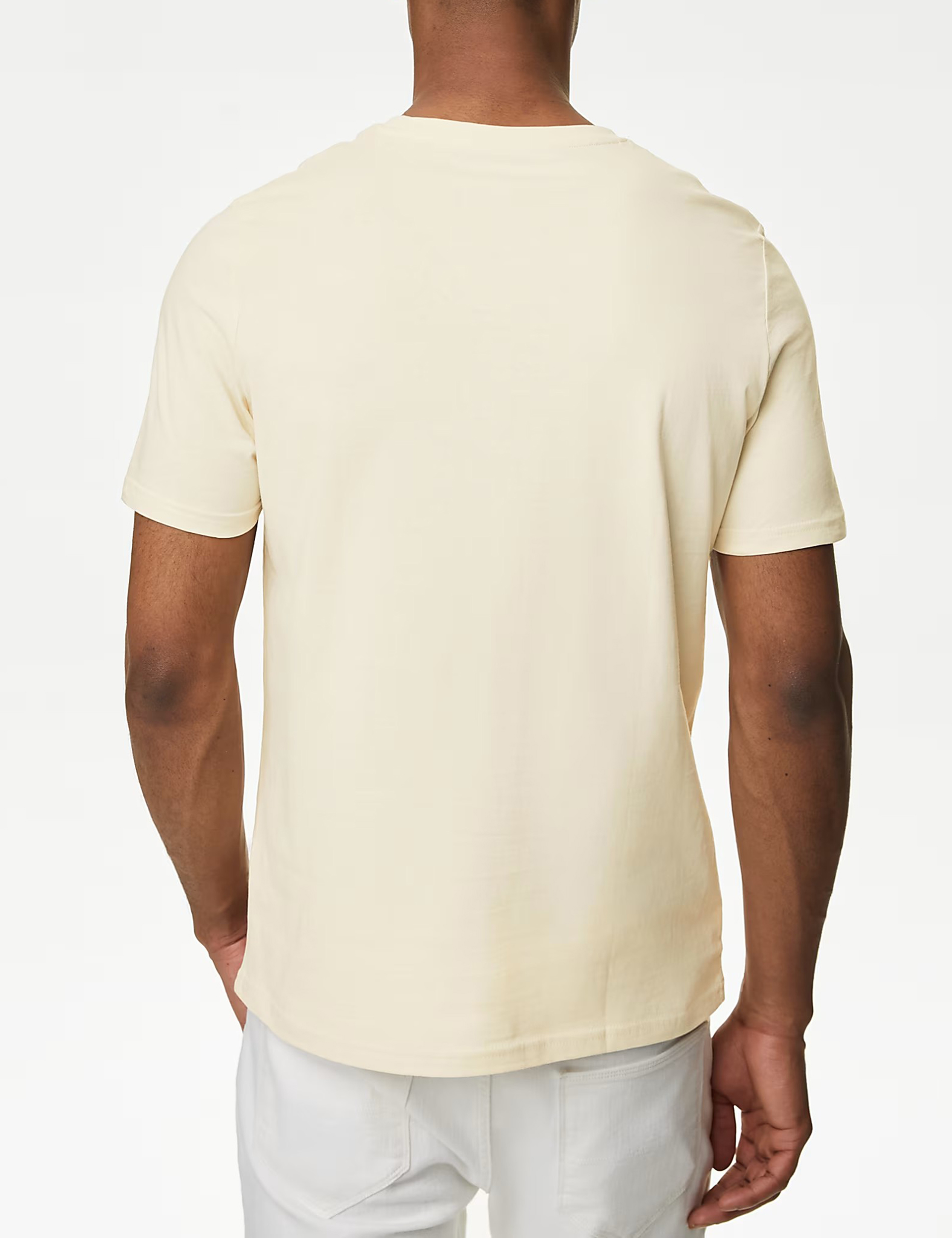 White Basic Crew Neck Short Sleeve Tee