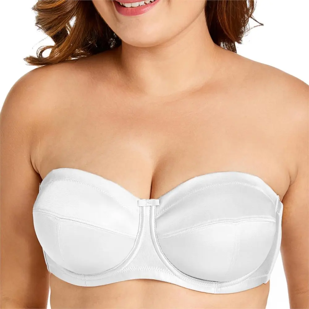 Plus-Size Non-Slip Half-Cup Bra