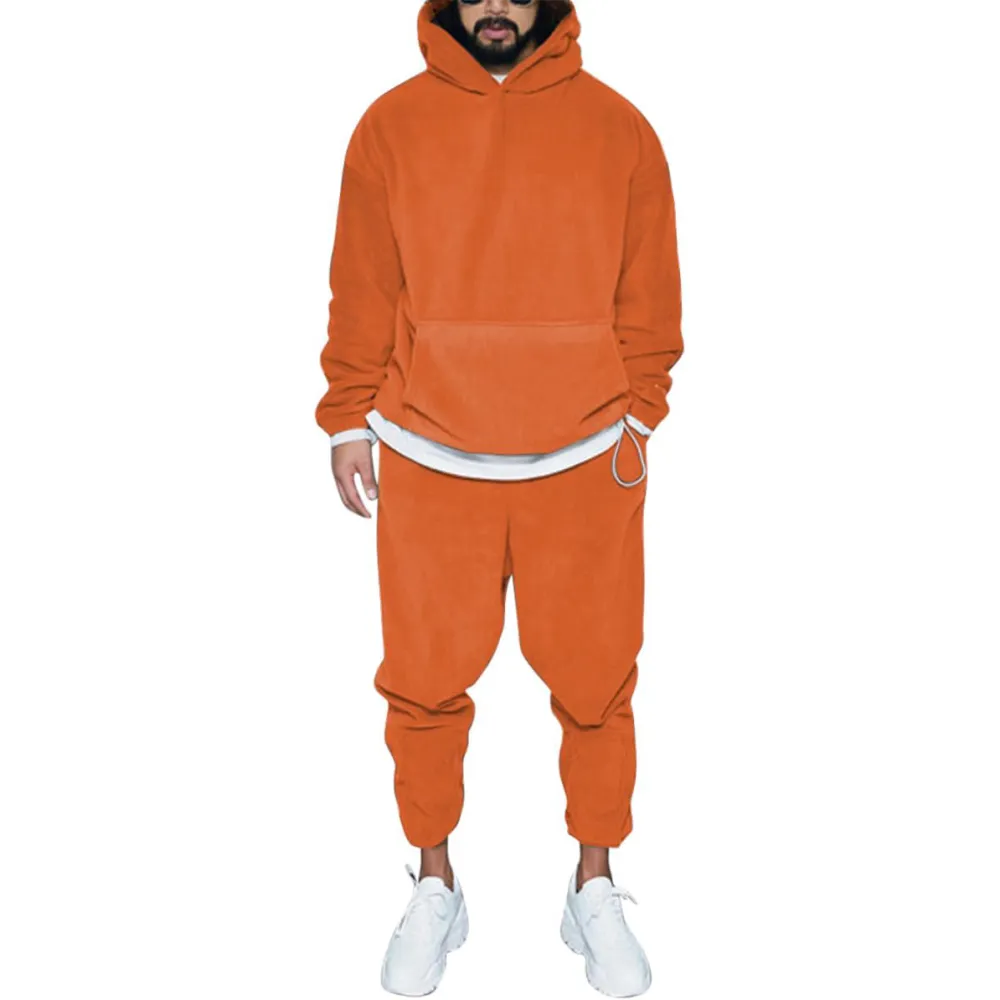 Mens 2 Piece Polar Fleece Tracksuits