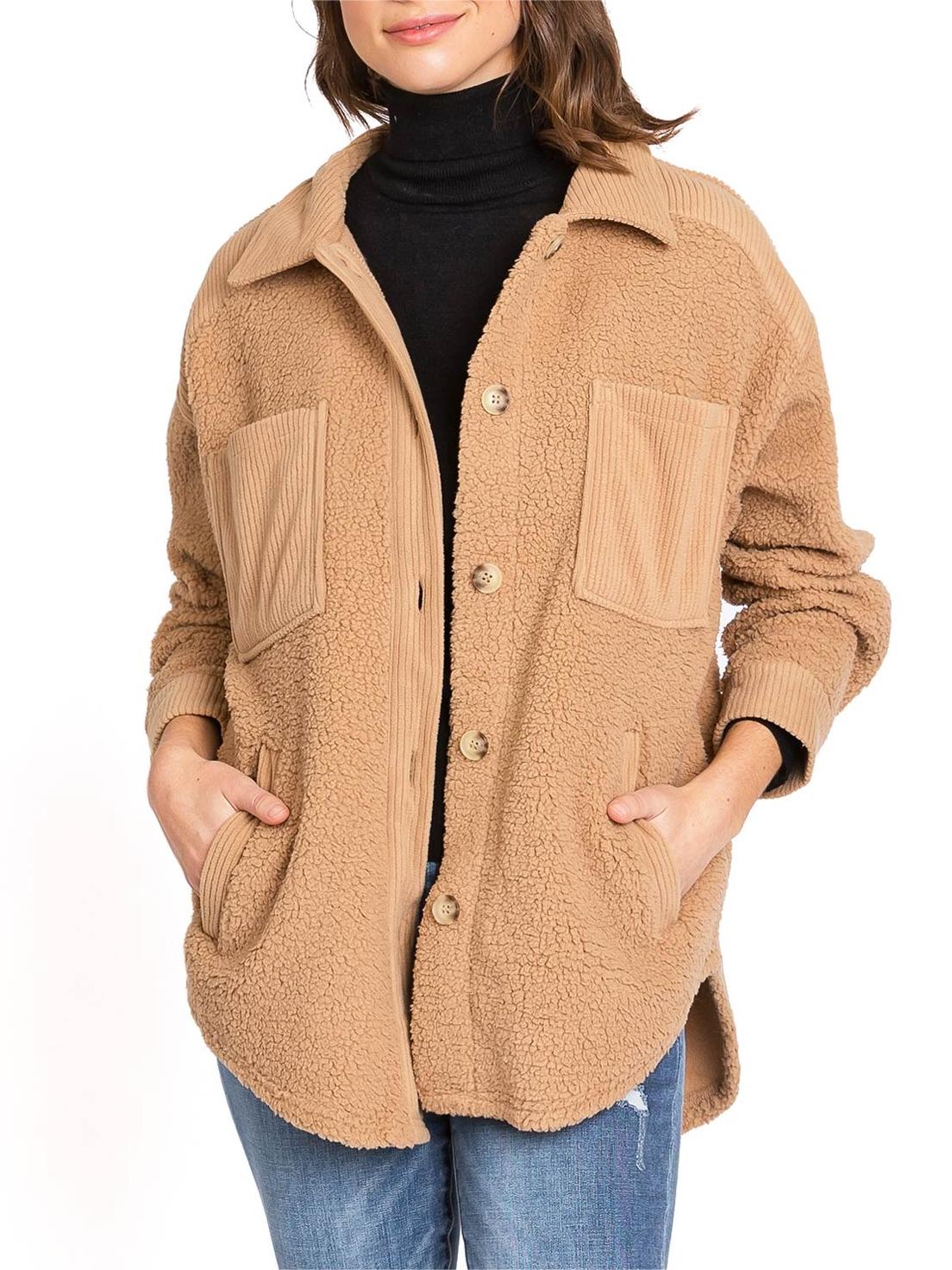 Ivory Sherpa - Lined Oversized Shacket