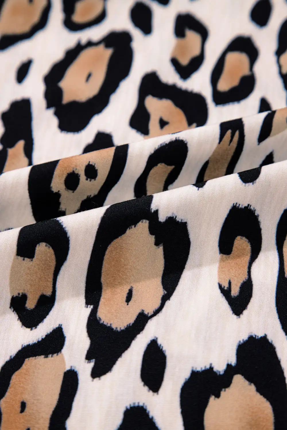Leopard Print Loose Fit Blouse