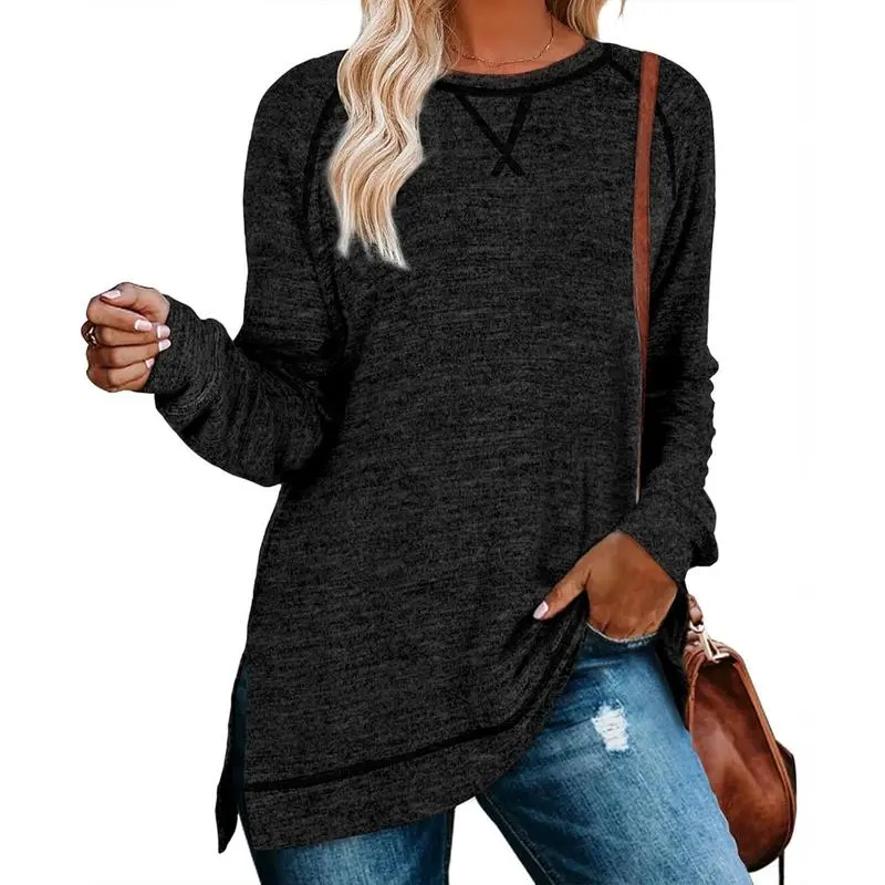 Tunic Tops for Women 2025 Long Sleeve Shirts for Leggings Loose Fit Sweaters