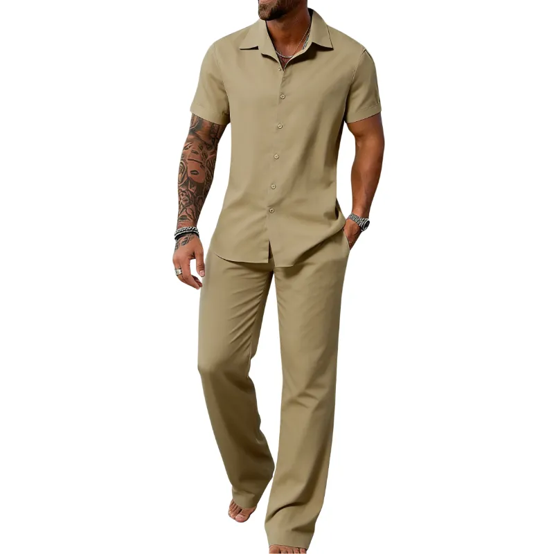 Men’s Plain Textured Set