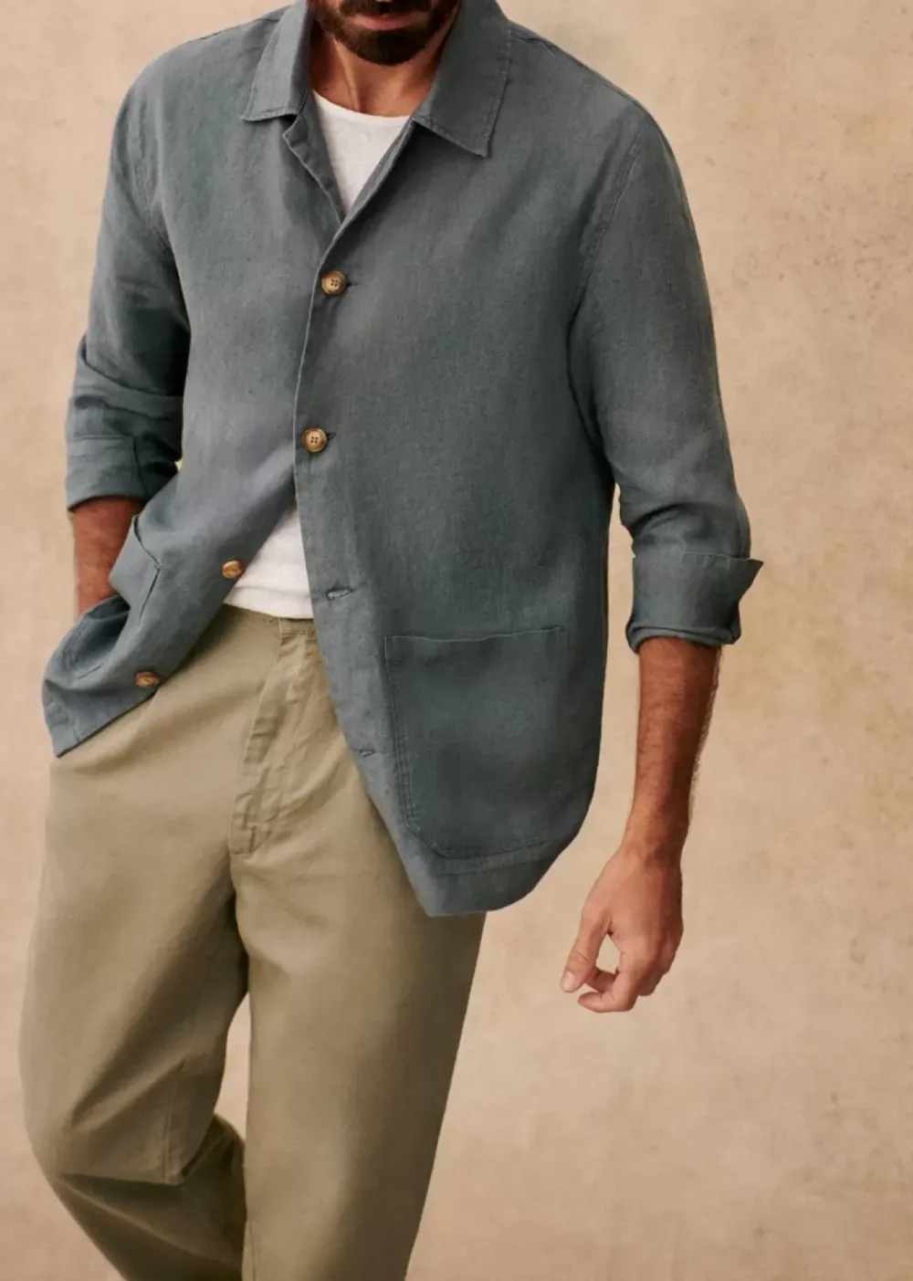 Lapel Slight Stretch Jacket