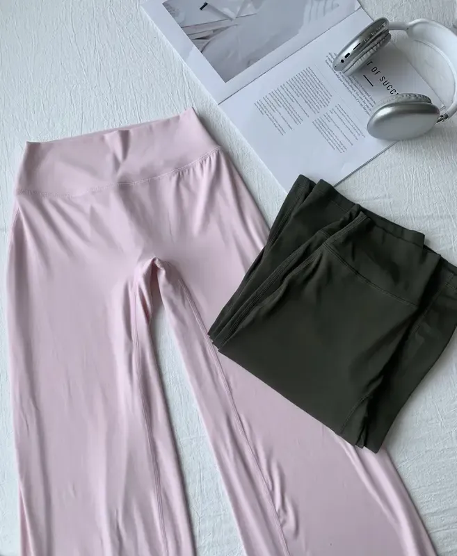 SoftMotion Straight Leg Bottoms Women Workout Leggings Fitness Gym Outdoor Sports Yoga Pants