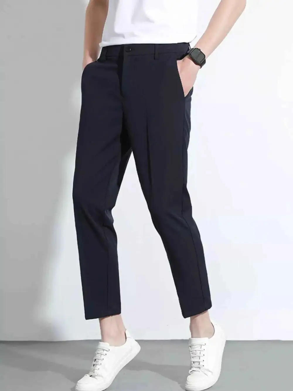 Slim Fit Cropped Pants
