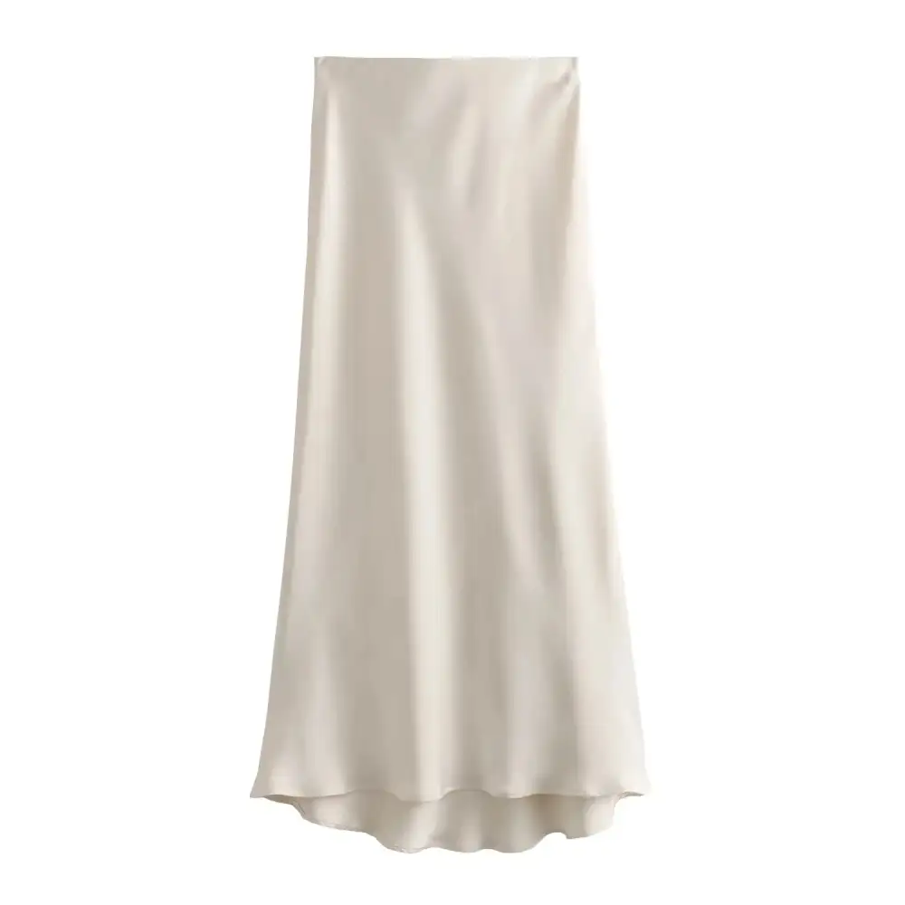 Satin A-Line Mermaid Skirt