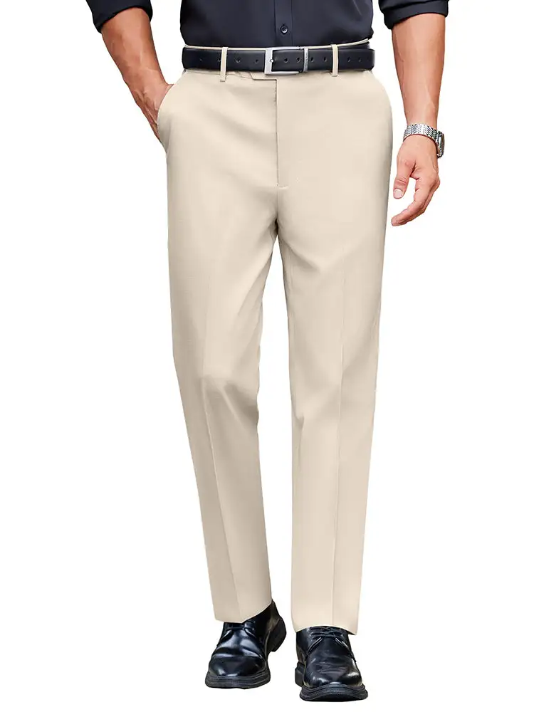 Structured Expandable Waist Dress Pants